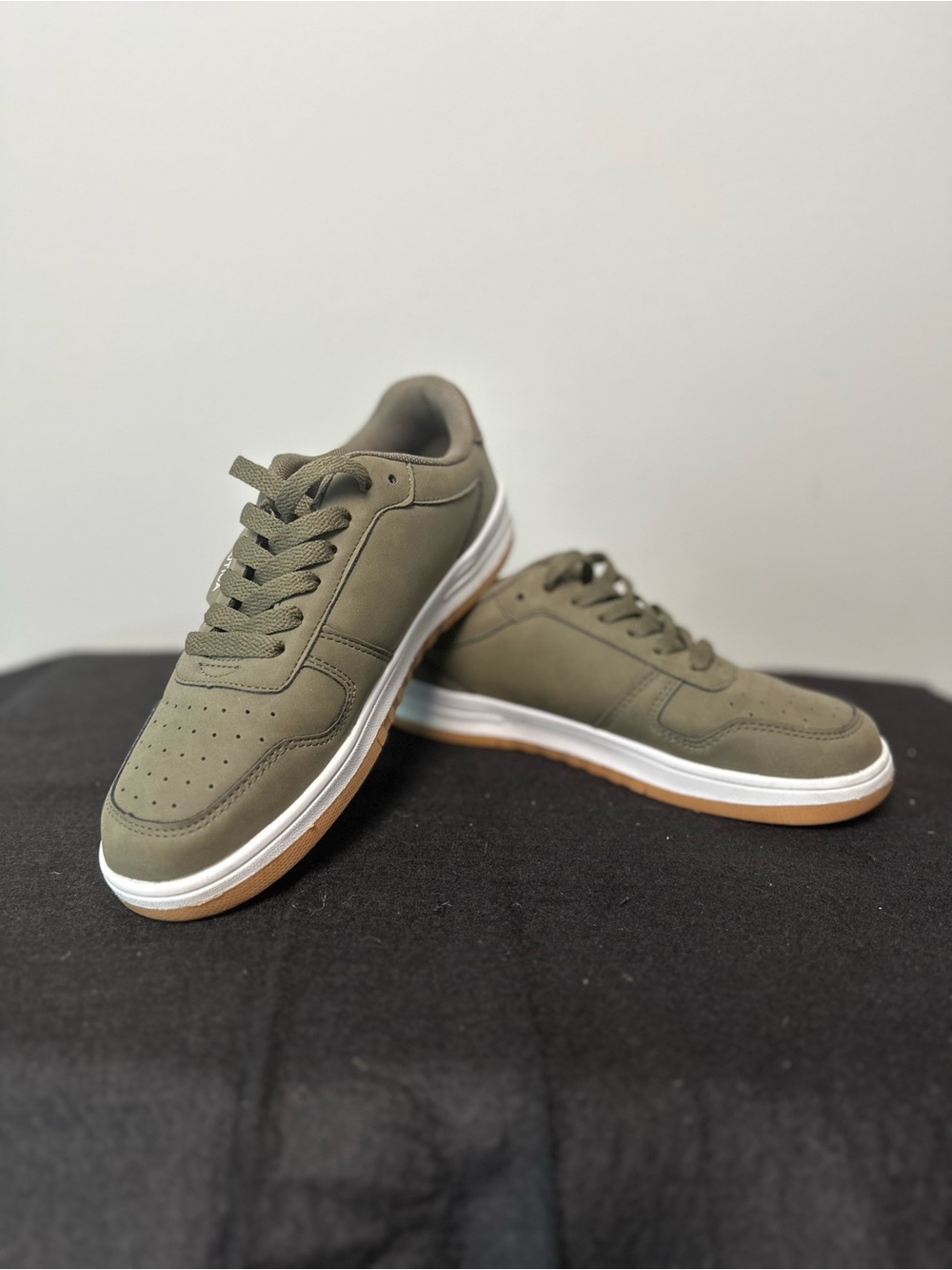 Unisex Youth Nautica Olive Green Low-Top Casual Sneakers